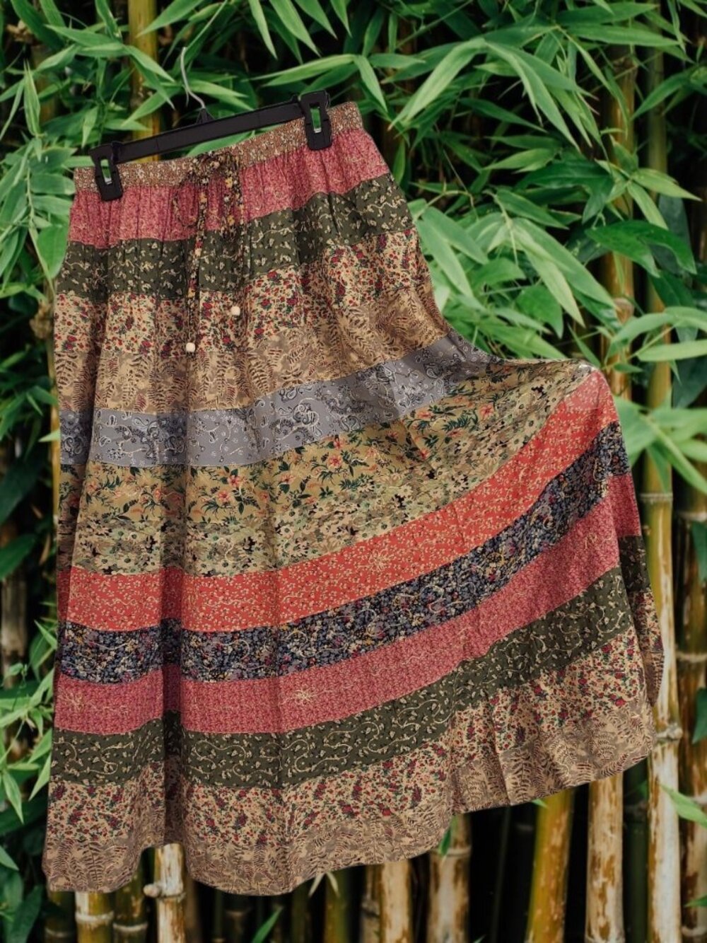 FREE SHIP! NWT Patchwork Prairie Skirt-One Size